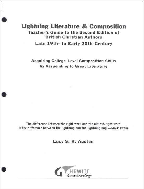 Lightning Literature & Composition British Christian Literature Teacher Guide