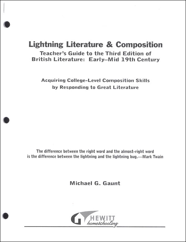 Lightning Literature & Composition British Literature Early - Mid 19th Century Teacher Guide