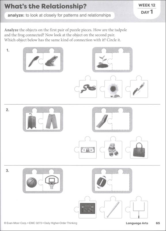 Daily Higher-Order Thinking: Grade 3 | Evan-Moor | 9781629384566