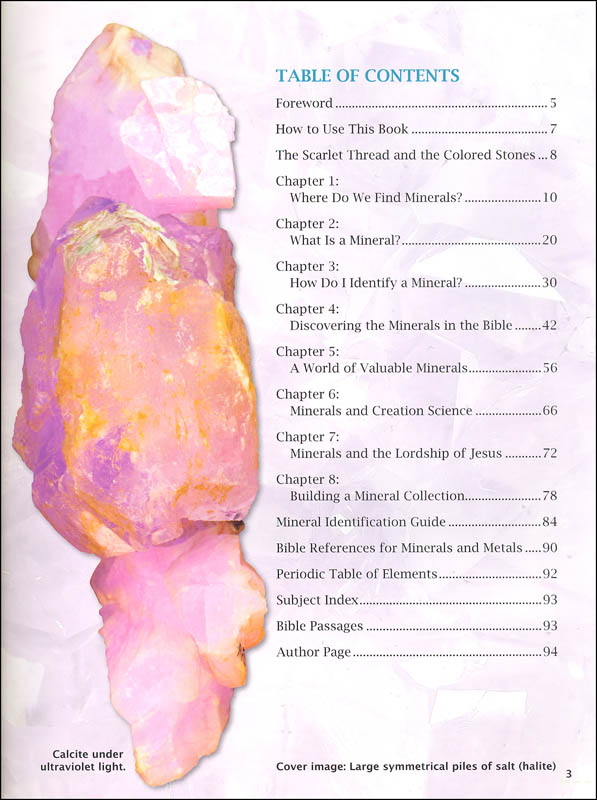 Mineral Book | Master Book Publishers | 9780890518021