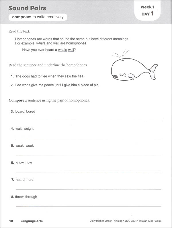 Daily Higher-Order Thinking: Grade 4 | Evan-Moor | 9781629384573