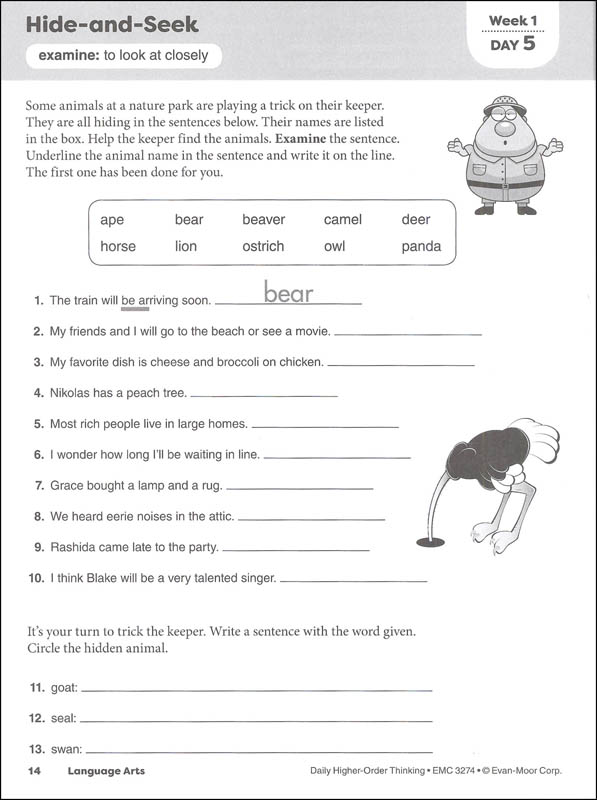 Daily Higher-Order Thinking: Grade 4 | Evan-Moor | 9781629384573