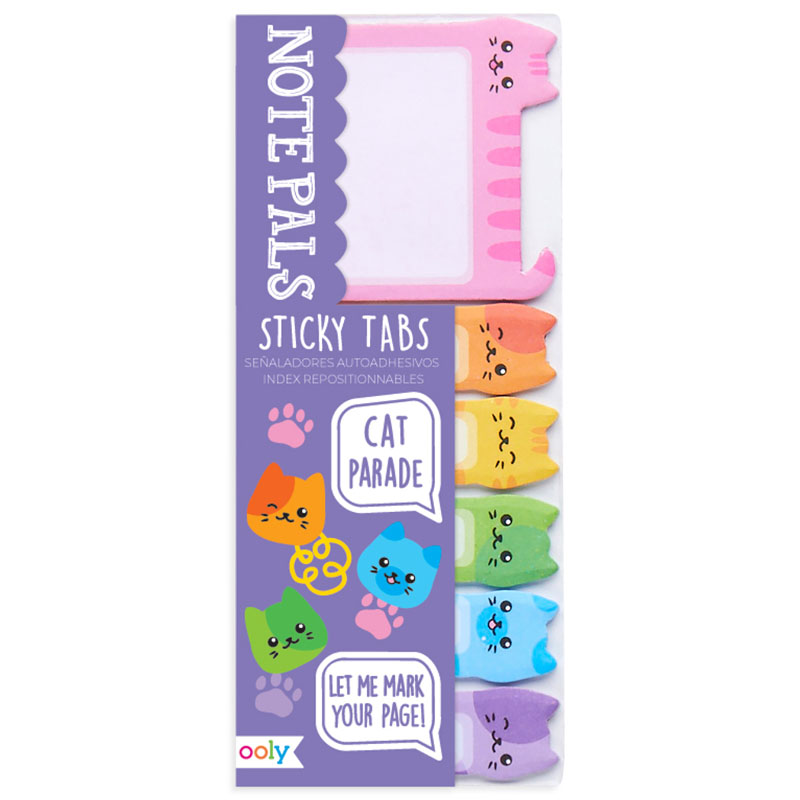 Note Pals Sticky Tabs - Cat Parade