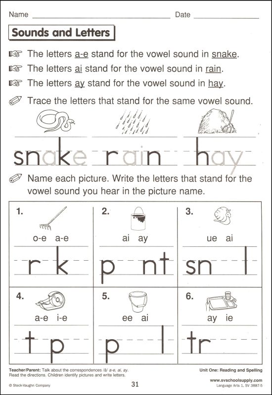 language arts handbook grade 1 steck vaughn 9780817238872