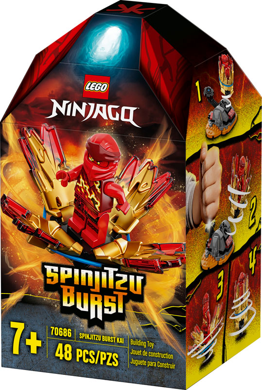 Morcov Divertisment Sada  LEGO Ninjago Spinjitzu Burst - Kai (70686) | LEGO 