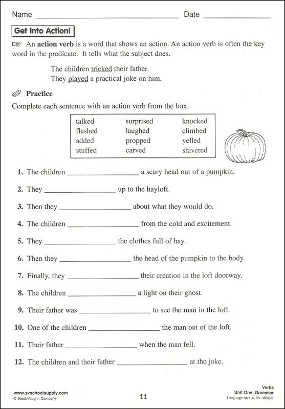 worksheets 4th grade language arts