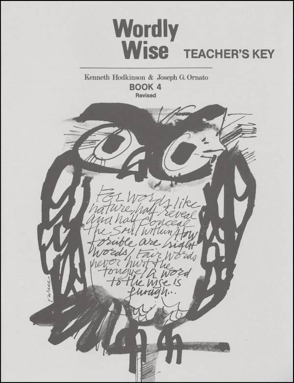 Wordly Wise 4 Teacher Key
