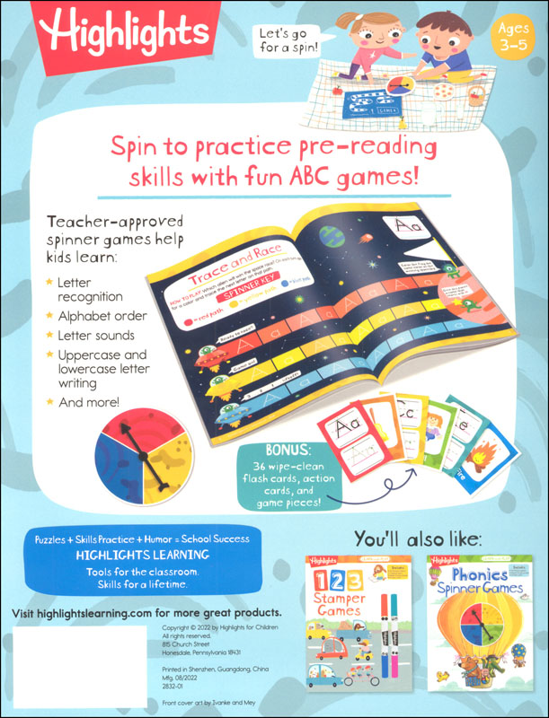 Highlights Learn-and-Play: ABC Spinner Games | Highlights Learning ...