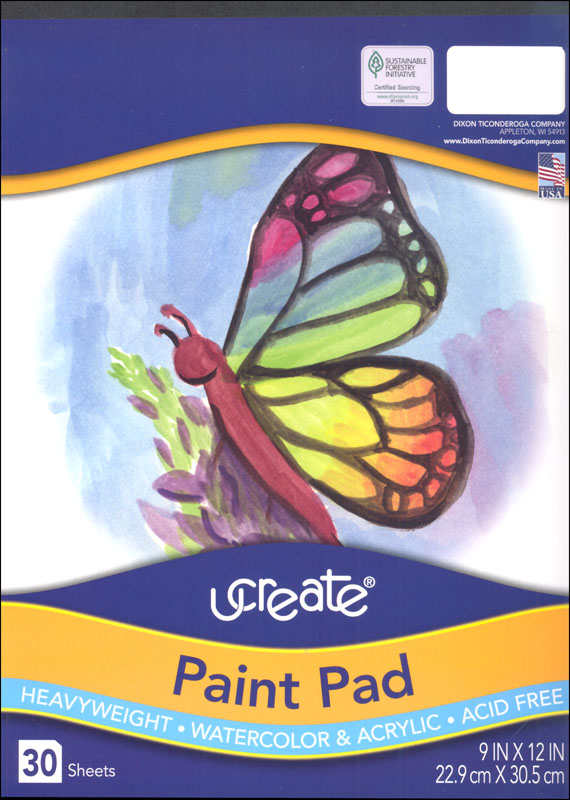 uCreate Paint Pad (9"x12") - 30 sheets