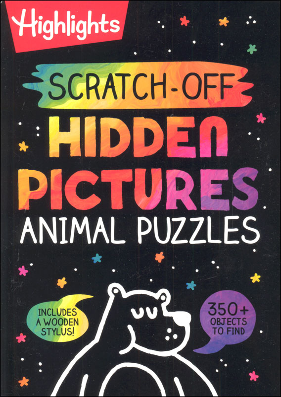 Highlights Scratch-Off Hidden Pictures Animal Puzzles | HIghlights ...