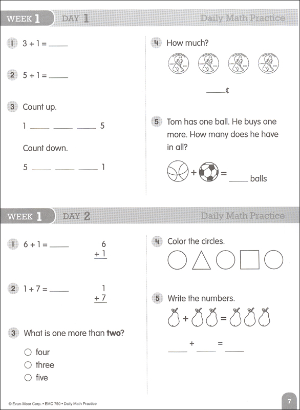 Daily Math Practice 1 | Evan-Moor | 9781557997418