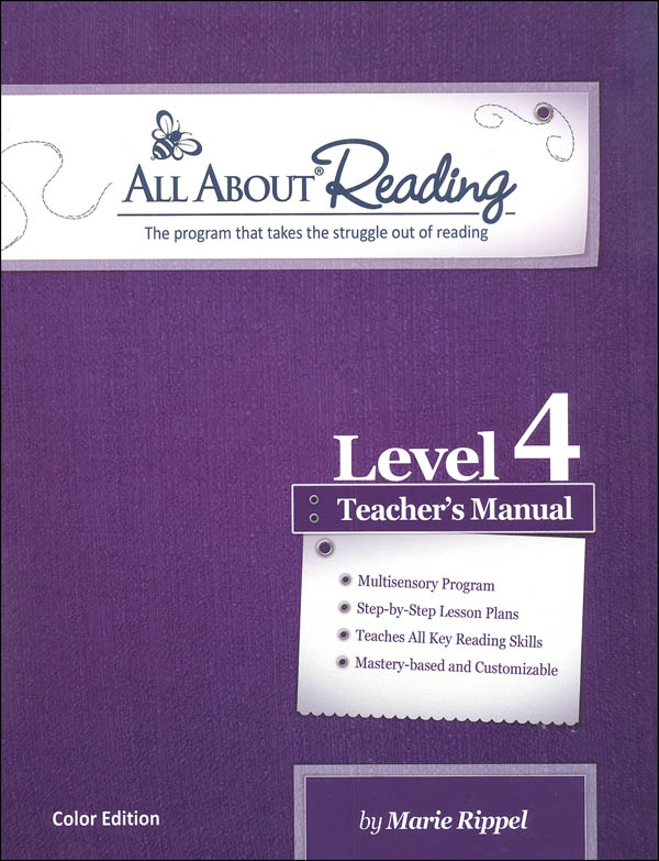All About Reading Level 4 Teacher Manual Color Edition