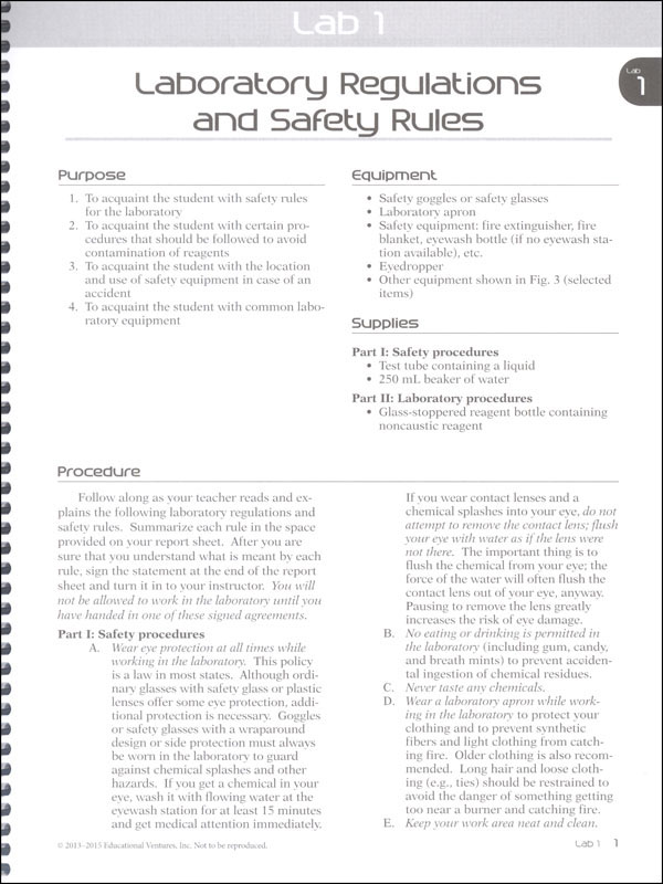 Chemistry: Precision And Design Lab Manual Teacher Edition | A Beka Book