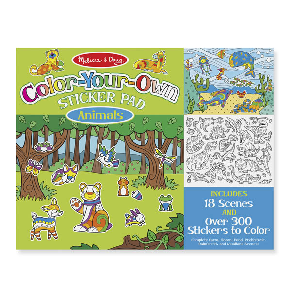 Color-Your-Own Sticker Pad Animals