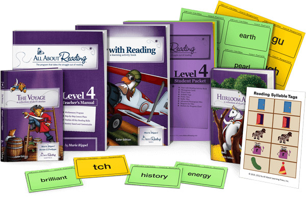 All About Reading Level 4 Materials Color Edition