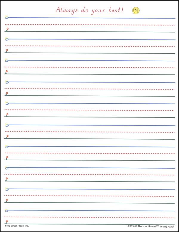 Smart Start 1 2 Writing Paper 100 Sheet Pack