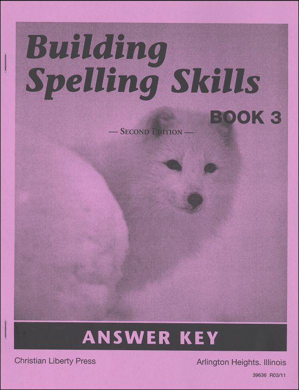 Building Spelling Skills 3 Teacher Manual 2ed