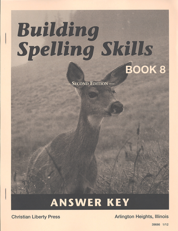 Building Spelling Skills 8 Answer Key 2ED