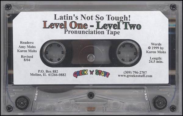 Latin's Not So Tough Pronunciation Tape for Levels 1-3