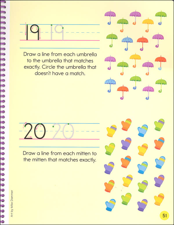 Highlights WriteOn WipeOff Let's Write Numbers Highlights for