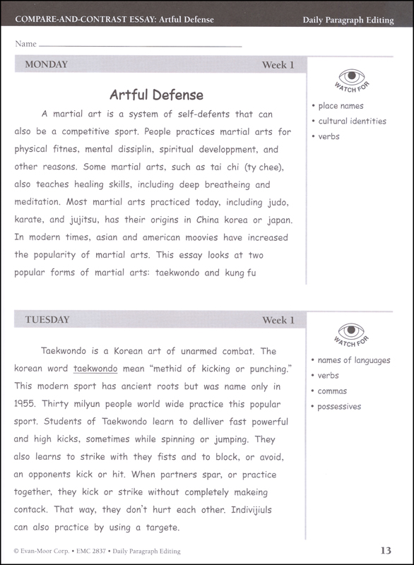 Daily Paragraph Editing Grade 7 | Evan-Moor | 9781609638320