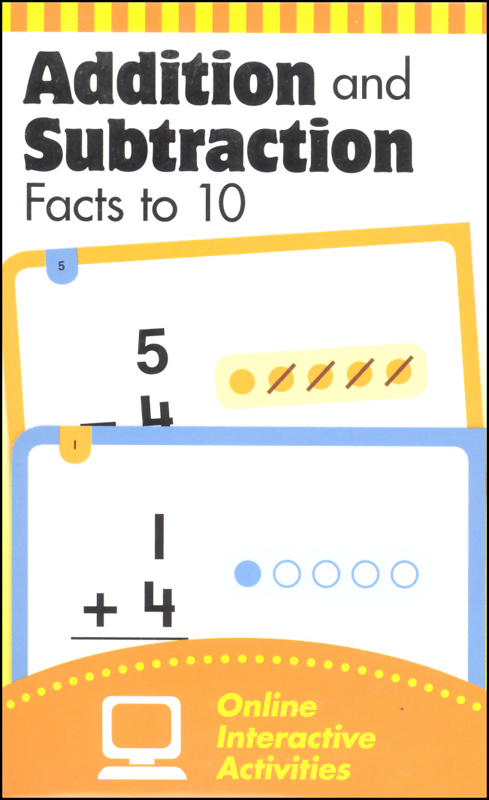 Flashcards Addition And Subtraction Facts To 10 Evan Moor 