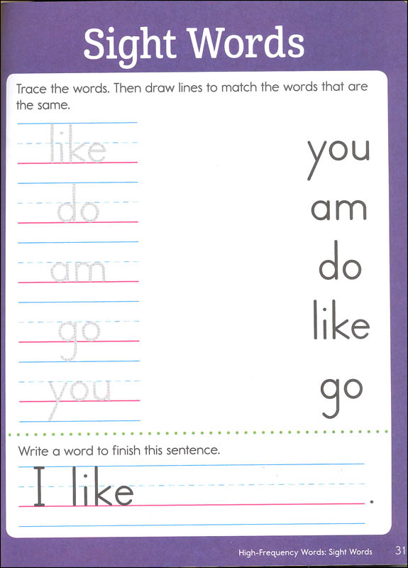 Kindergarten Reading Highlights Learning Fun Workbook Highlights