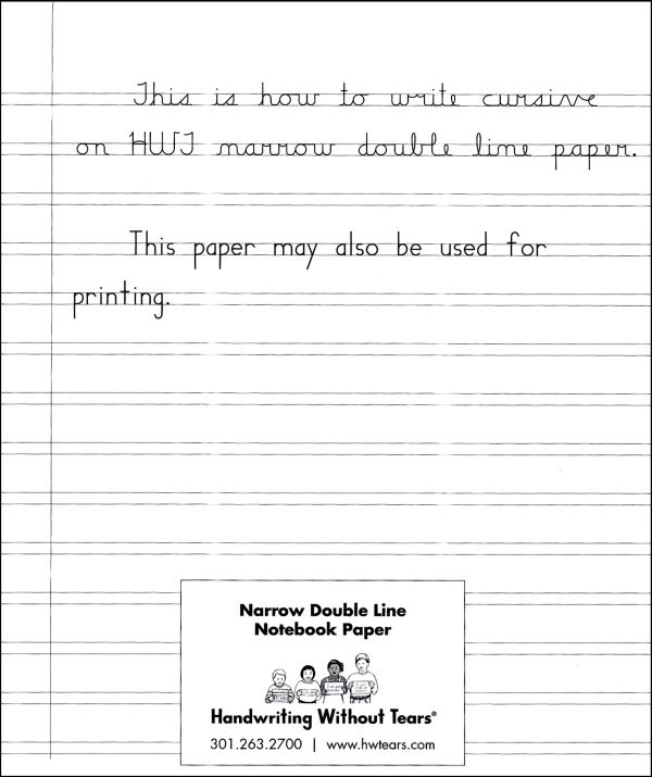 double lined paper template