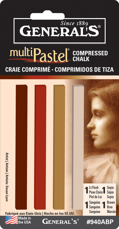 Earth Tone Compressed Pastel Crayons