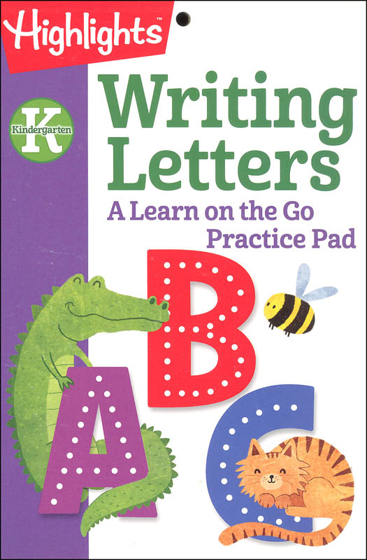 Highlights Kindergarten Writing Letters Practice Pad