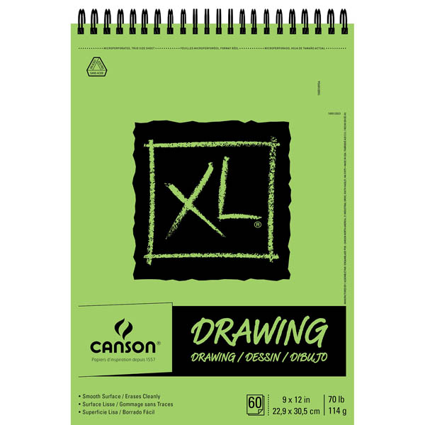 Canson XL Drawing Pad - 9" x 12" 60 Sheets