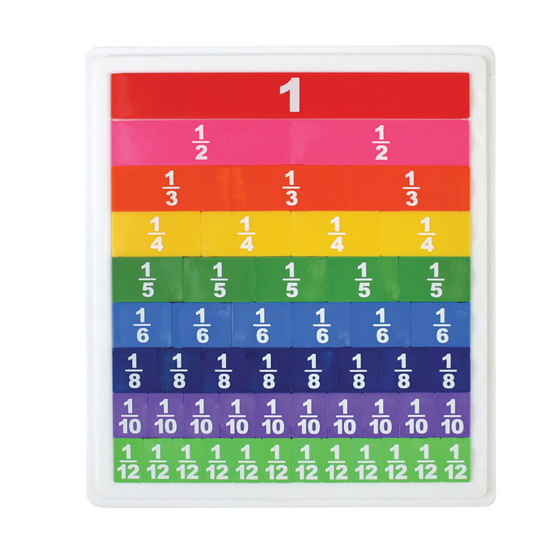 Fraction Tiles with Tray set of 53
