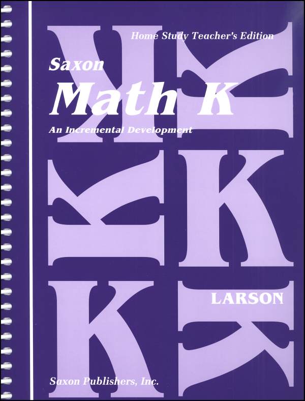 Saxon Math K Teacher Edition