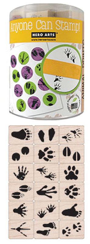 Animal Tracks Rubber Stamp Set