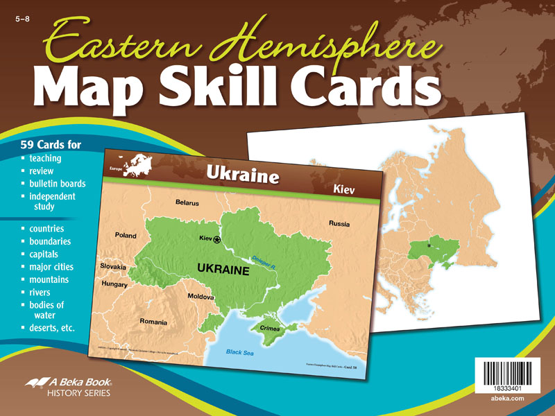 Eastern Hemisphere Map Skill Cards