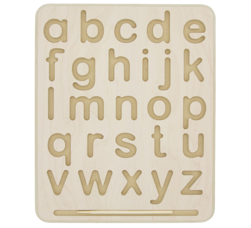 Wooden Tracing Board - Lowercase Letters | Begin Again