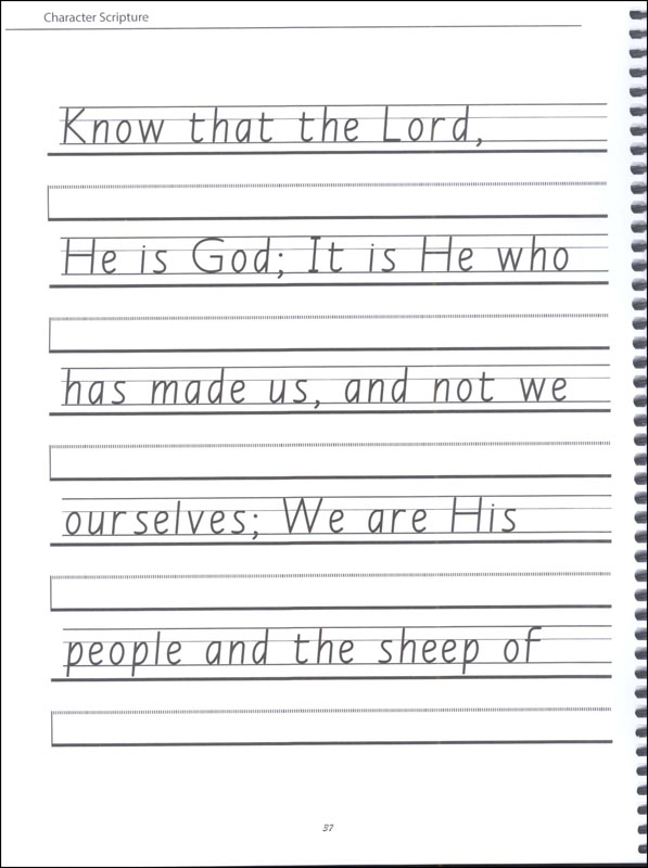 Scripture Character Writing Worksheets Getty Dubay Italic Basic Print ...