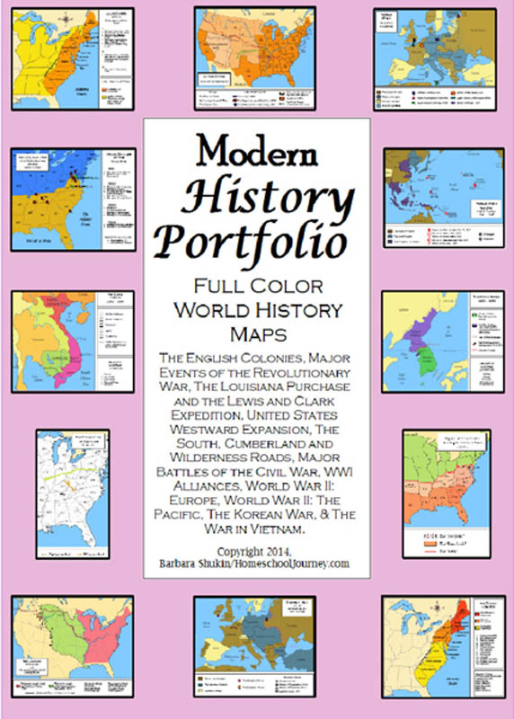 Modern History Portfolio Full Color Maps