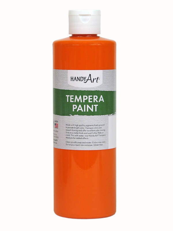 Orange Tempera Paint 16 oz.