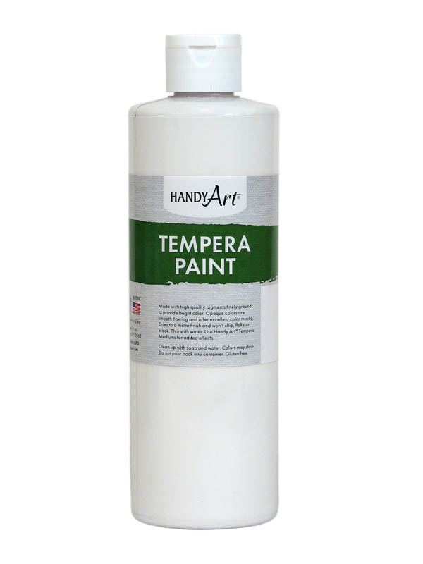 White Tempera Paint 16 oz.