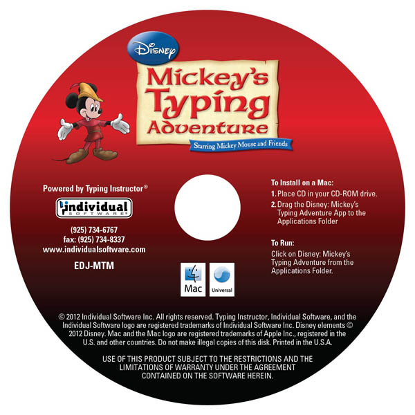 mickey mouse typing adventure
