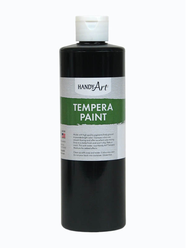 Black Tempera Paint 16 oz.