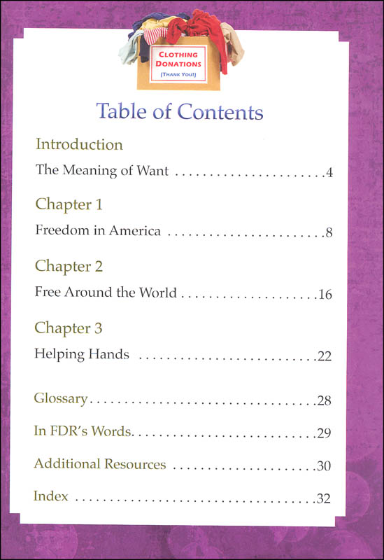 Freedom from Want (Four Freedoms Series) | Red Chair Press | 9781937529857