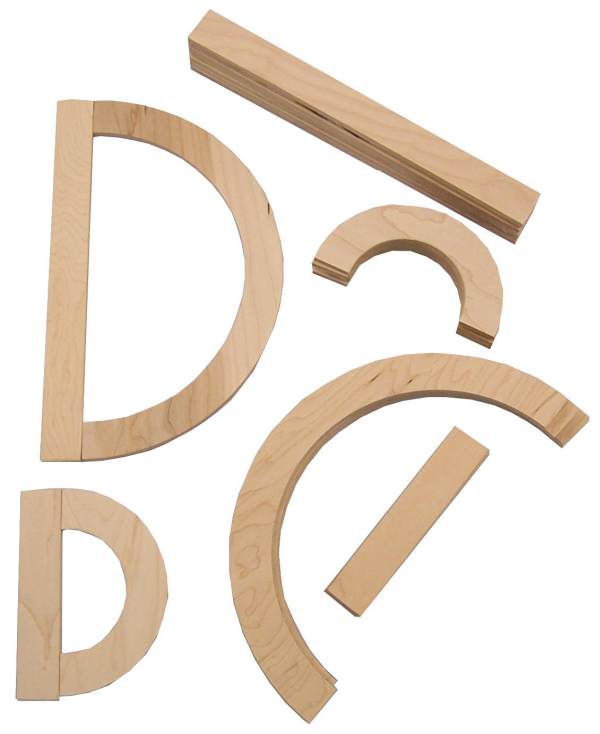 Capital Letter Wood Pieces