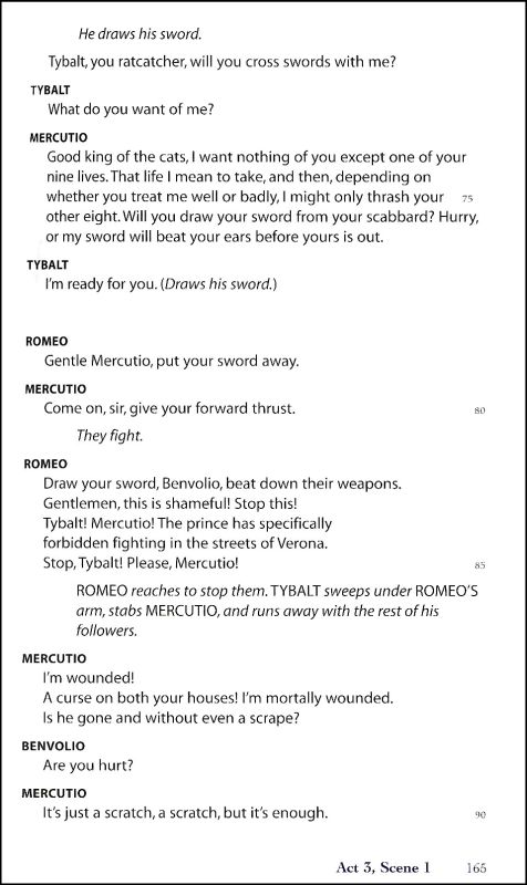 play script for romeo and juliet