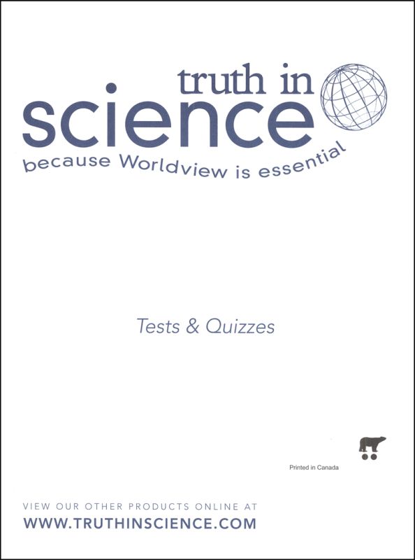 Truth in Science Grade 6 Test and Quizzes