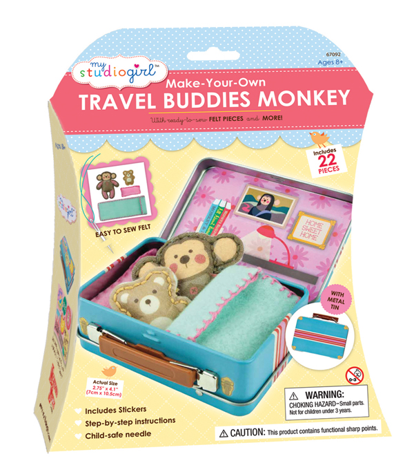 MakeYourOwn Travel Buddies Monkey My Studio Girl