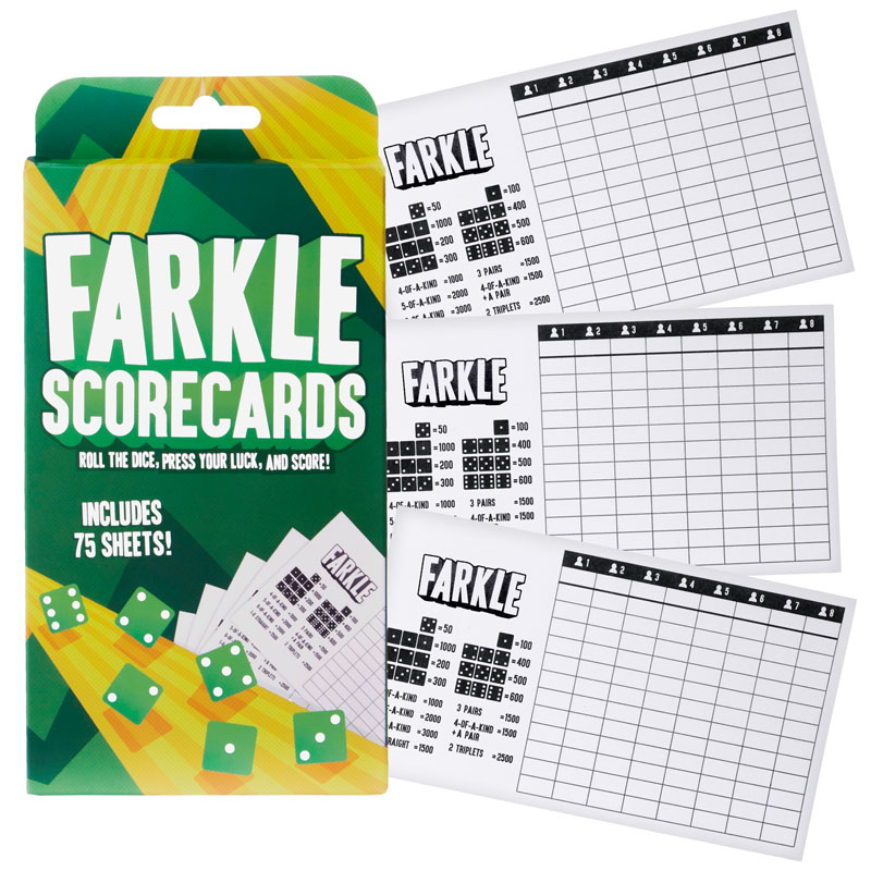 farkle rules and scorecard printable