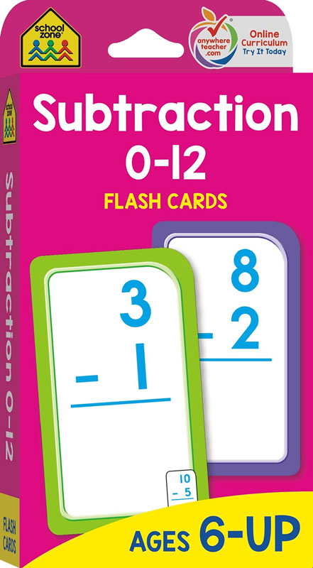 Subtraction Flash Cards 0-12