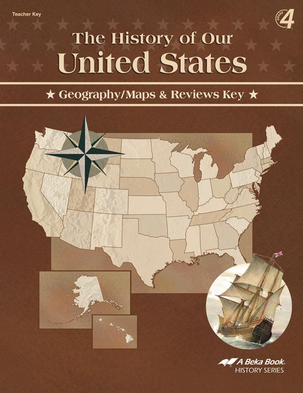 History of Our United States Maps and Reviews Key